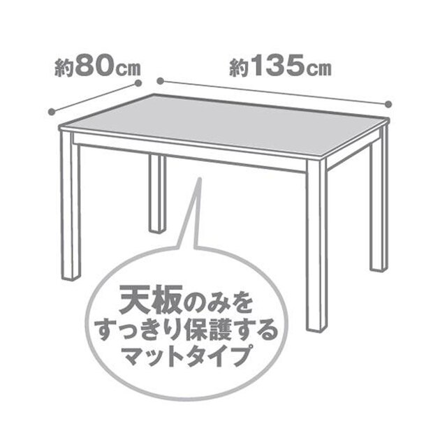 透明テーブルマット(80X135 厚み1.0mm) [4]