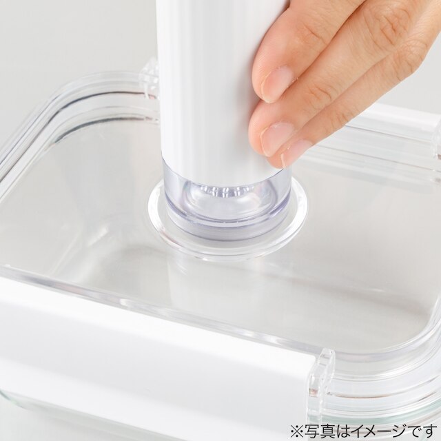 真空にできる耐熱ガラス保存容器(650mL 長方形) [3]