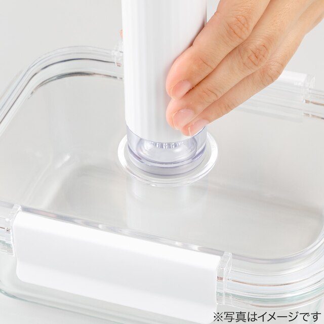 真空にできる耐熱ガラス保存容器(1040mL 長方形) [3]