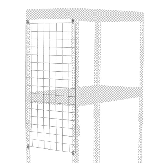 ハンガーバー付き3段ラック メッシュボードセット(WH 幅51) [3]