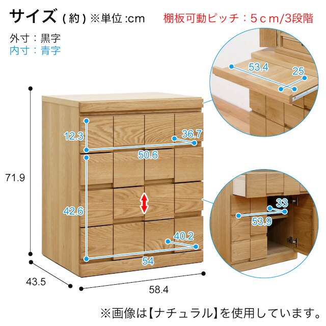 アーク仏壇開き戸60 ウォールナット(WN) [5]