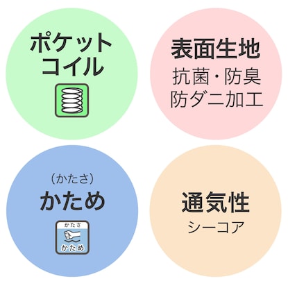 シングルマットレス(NスリープハードH3-CC) [2]