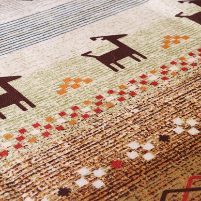 15mmウレタン入りラグ ギャベ 200×250cm(ミックス) [4]