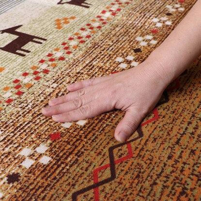 15mmウレタン入りラグ ギャベ 200×250cm(ミックス) [5]