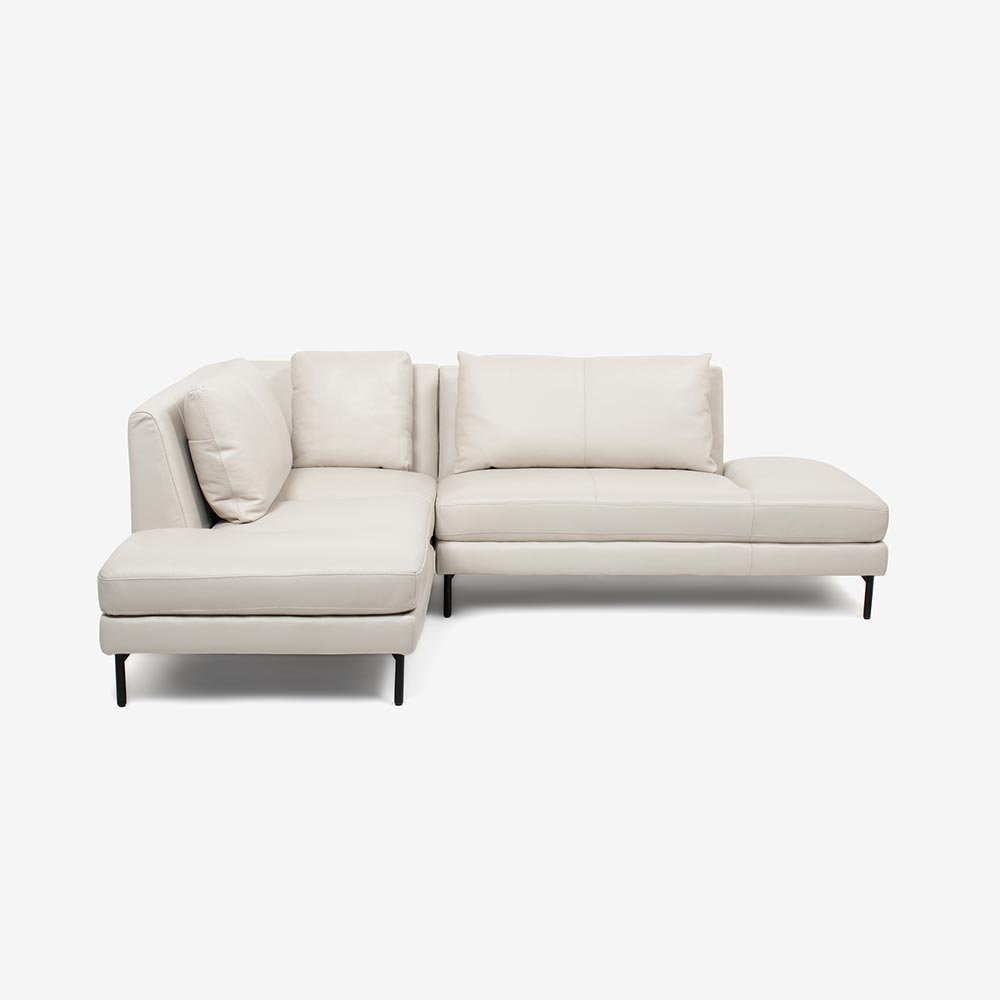 カウチソファ 2点セット「L/S 67（エルエス67）」カウチ背無し（向って右）+片肘カウチ（向って左） 革フロスト色 #J-156E [3]