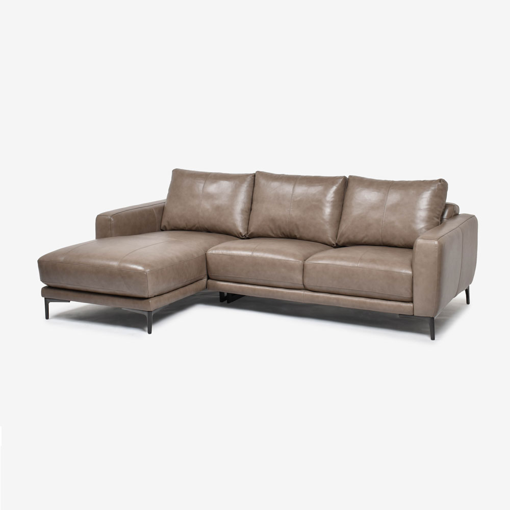 カウチソファ 向かって左カウチ「L/S 68（エルエス68）」革ストーングレー色 #FP/S-620E [2]