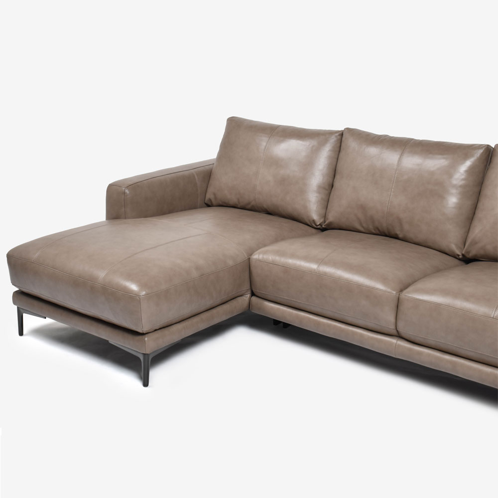 カウチソファ 向かって左カウチ「L/S 68（エルエス68）」革ストーングレー色 #FP/S-620E [3]