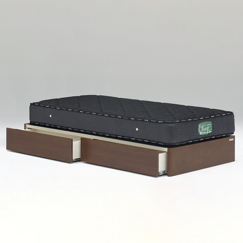 【シングル (引出付き)】 Granz / WOLTE(ウォルテ)  引出し付き ヘッドレス シングルサイズ  [2]