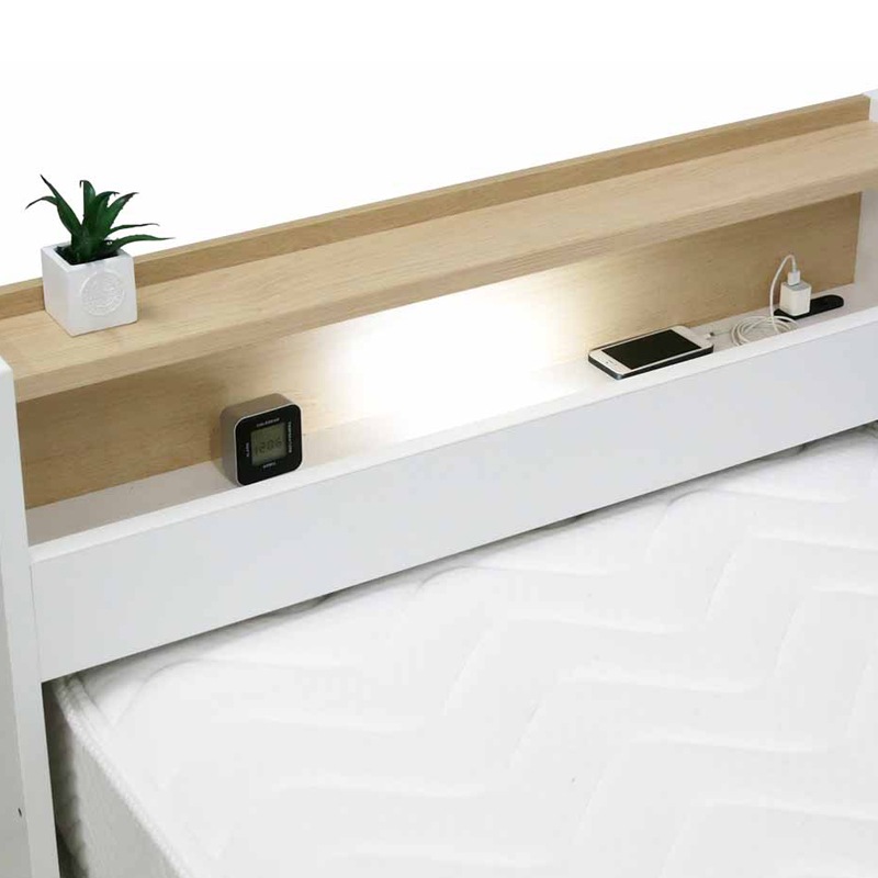 【シングル】伸縮ベッド 引出し付きタイプ Granz/ラクア【RAQUA】 [3]