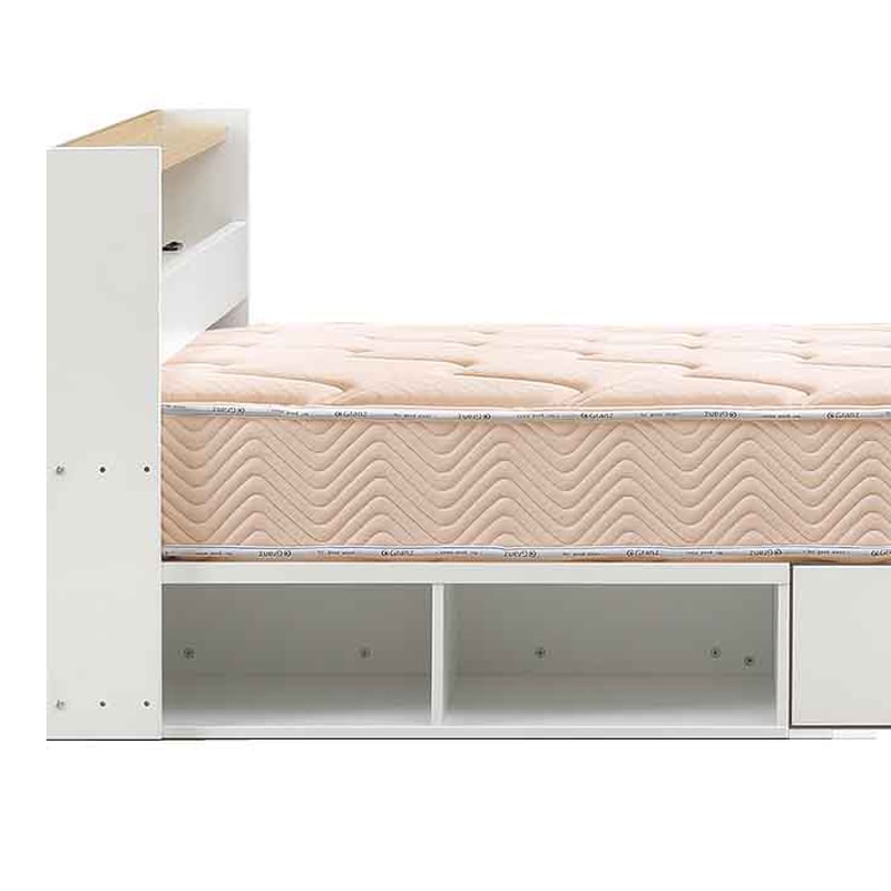 【シングル】伸縮ベッド 引出し付きタイプ Granz/ラクア【RAQUA】 [5]