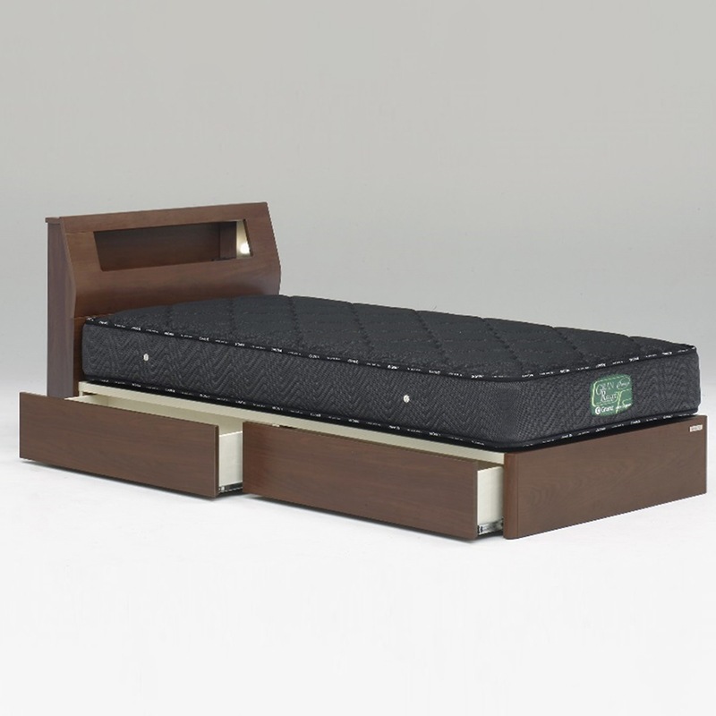 【ダブル (引出付き)】 Granz / WOLTE(ウォルテ)  引出し付き Lキャビ ダブルサイズ  [2]