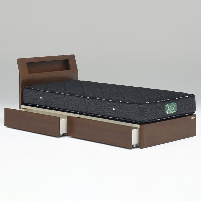 【ワイドダブル  (引出付き)】 Granz / WOLTE(ウォルテ)  引出し付き Sキャビ ワイドダブルサイズ  [2]