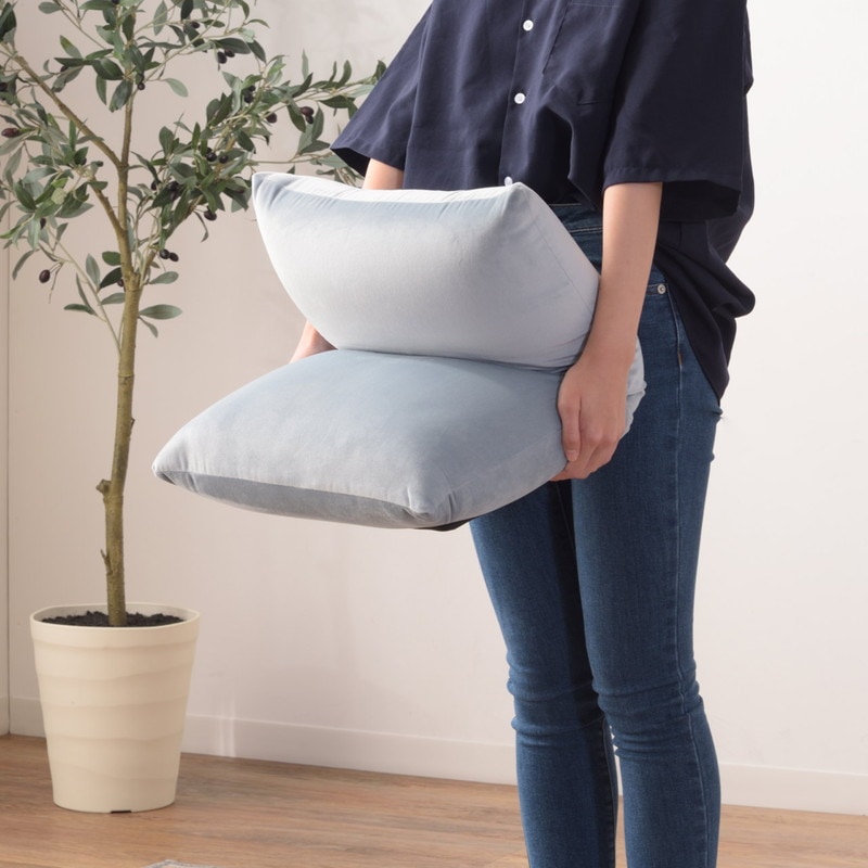 ベロア ミニフロアチェア/カックンリクライナー アルッコチェア [5]