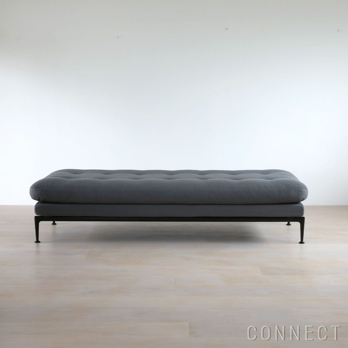 【ソファキャンペーン対象】Vitra（ヴィトラ） / Suita Daybed tufted（スイタデイベッドタフテッド） / Volo mid-gray / ロールクッション付き / ベーシックダーク脚・パウダーコート仕上げ / ソファ [2]