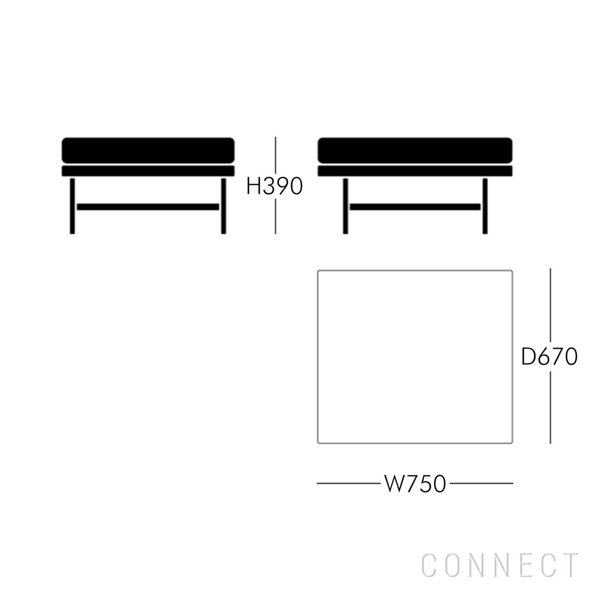 【PK展pt10倍】FRITZ HANSEN（フリッツ・ハンセン） / LISSONI（リッソーニソファ） / PL110S / プフ / オットマン / Sunniva 153（スニバ）ライトグレー [3]