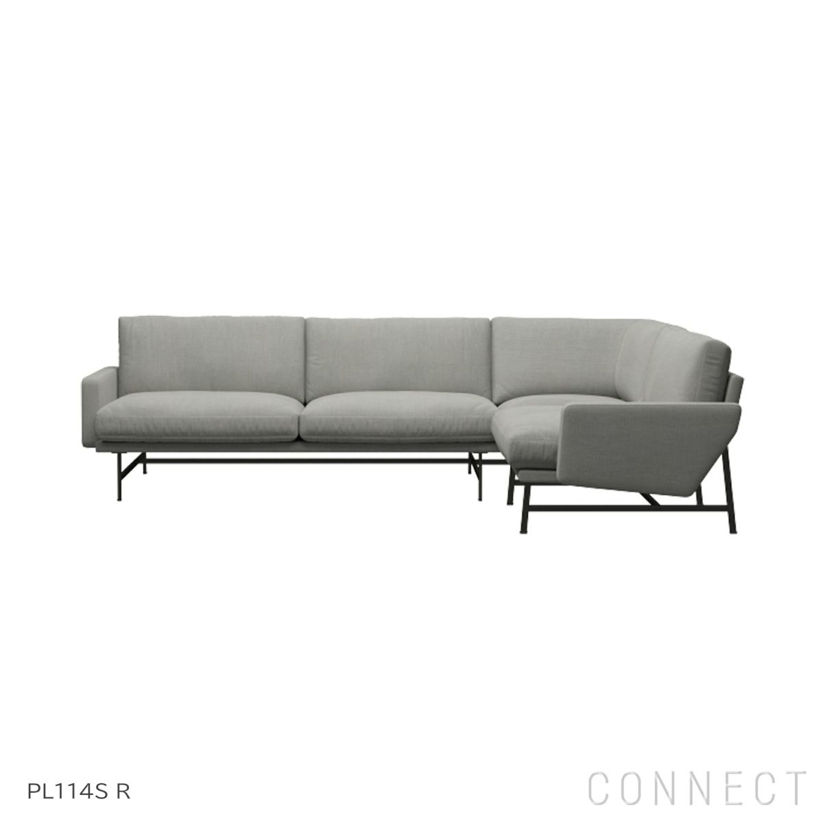 【ソファキャンペーン対象】FRITZ HANSEN（フリッツ・ハンセン） / LISSONI（リッソーニソファ） / PL114S R（右用） / 4シーター コーナーソファ / Sunniva 153（スニバ）ライトグレー《AJクッションプレゼント》 [2]