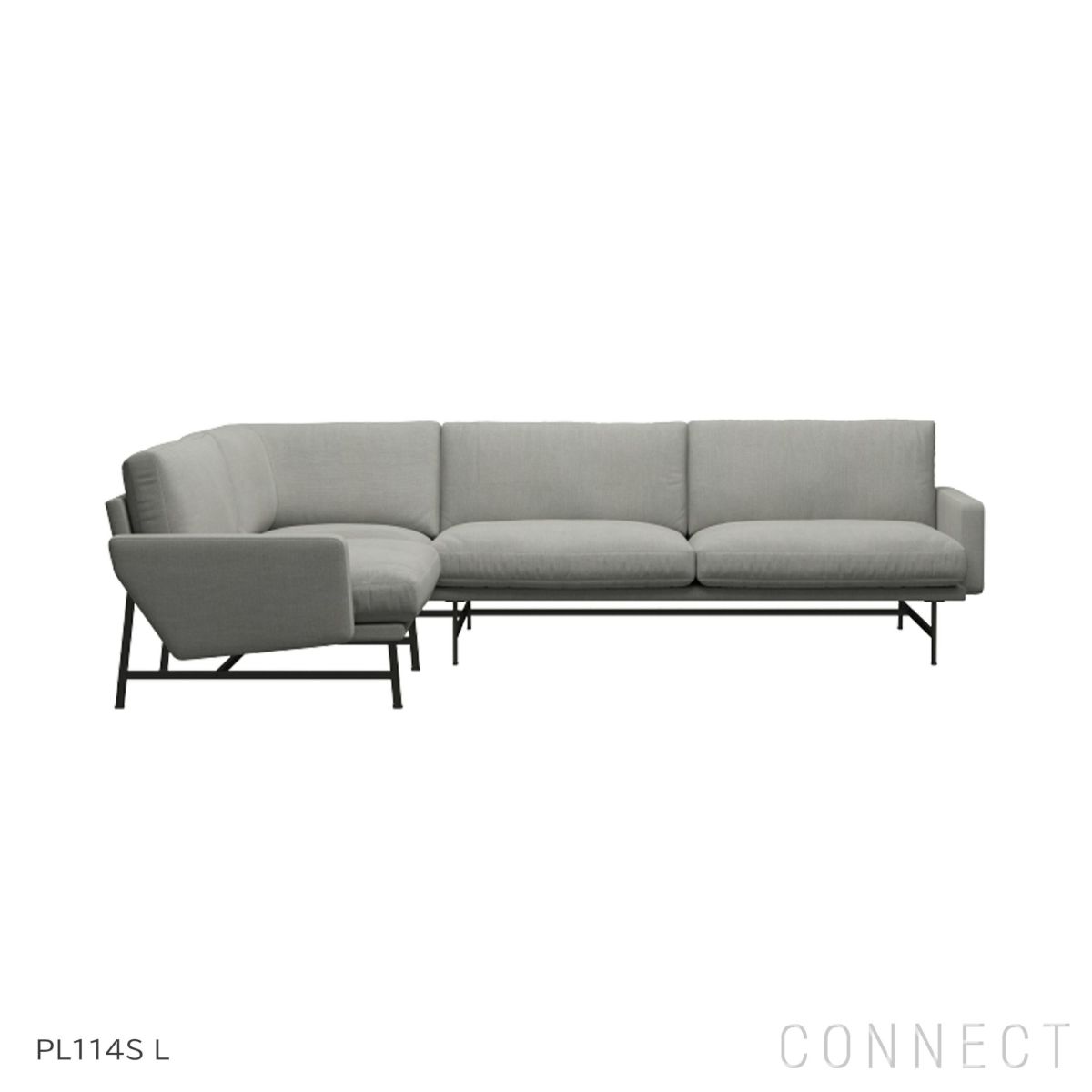 【ソファキャンペーン対象】FRITZ HANSEN（フリッツ・ハンセン） / LISSONI（リッソーニソファ） / PL114S L（左用） / 4シーター コーナーソファ / Sunniva 153（スニバ）ライトグレー《AJクッションプレゼント》 [2]