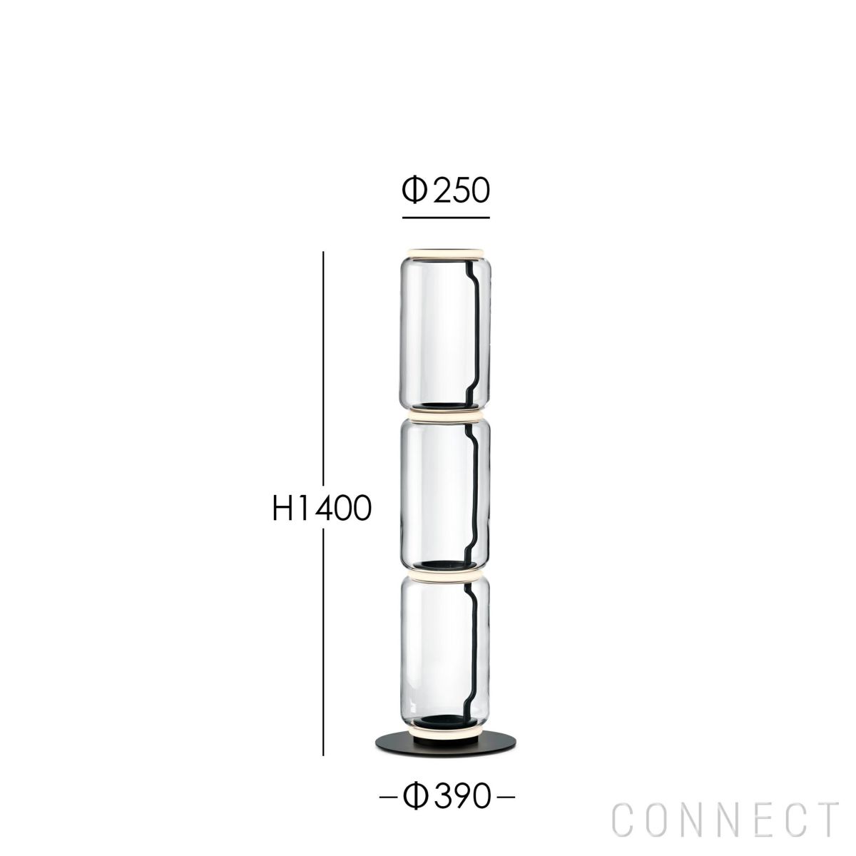 【ポイント10倍】FLOS（フロス） / NOCTAMBULE F3（ノクタンブルF3） LOW CYLINDERS SMALL BASE / フロアランプ [3]