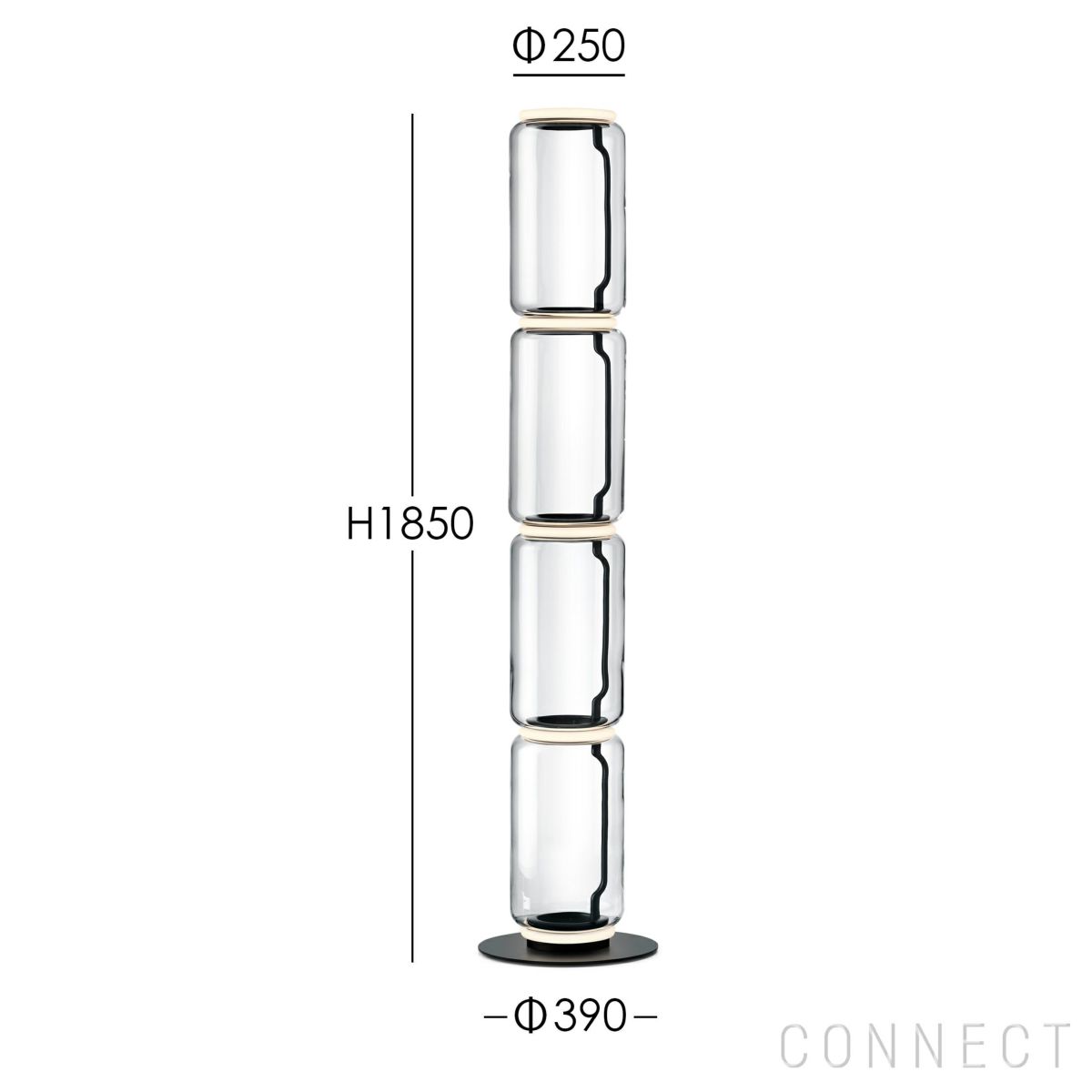 【ポイント10倍】FLOS（フロス） / NOCTAMBULE F4（ノクタンブルF4） LOW CYLINDERS SMALL BASE / フロアランプ [3]