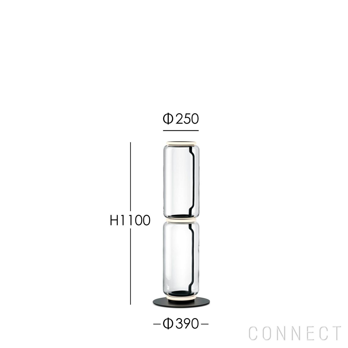 【ポイント10倍】FLOS（フロス） / NOCTAMBULE F2（ノクタンブルF2） HIGH CYLINDERS SMALL BASE / フロアランプ [3]