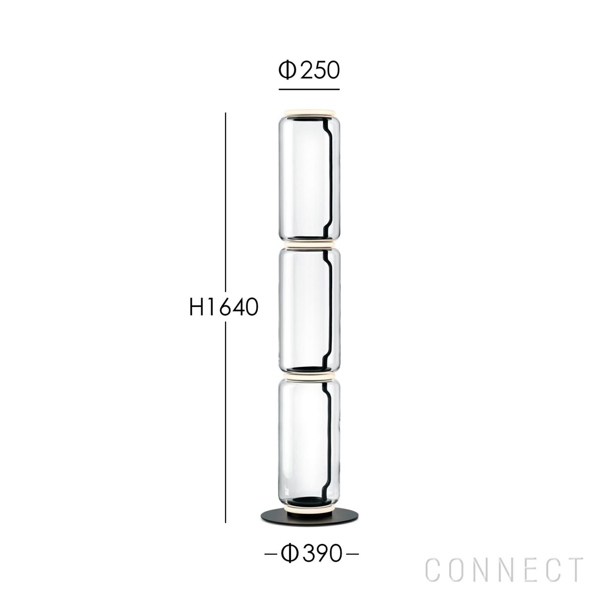 【ポイント10倍】FLOS（フロス） / NOCTAMBULE F3（ノクタンブルF3） HIGH CYLINDERS SMALL BASE / フロアランプ [3]