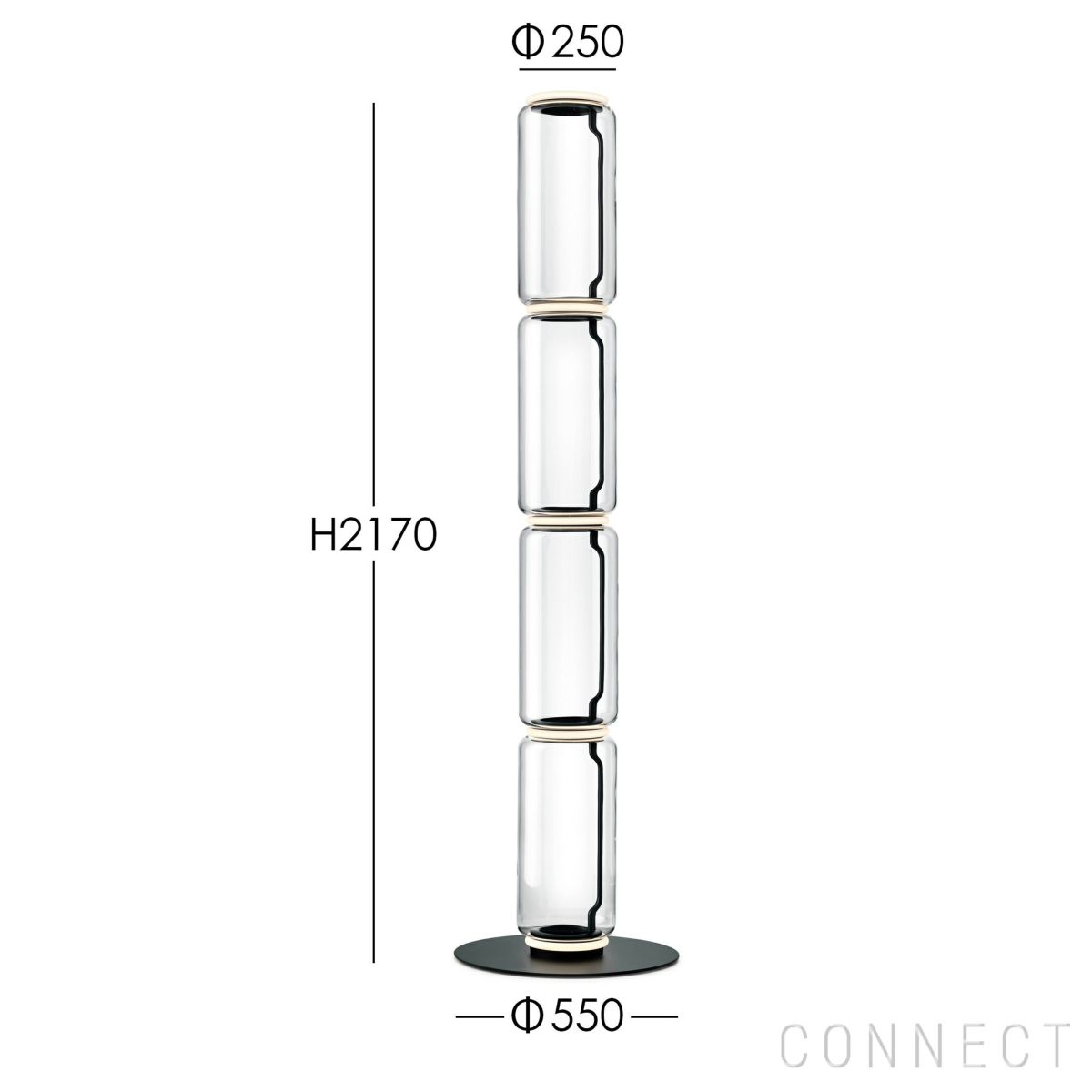 【ポイント10倍】FLOS（フロス） / NOCTAMBULE F4（ノクタンブルF4） HIGH CYLINDERS BIG BASE / フロアランプ [3]