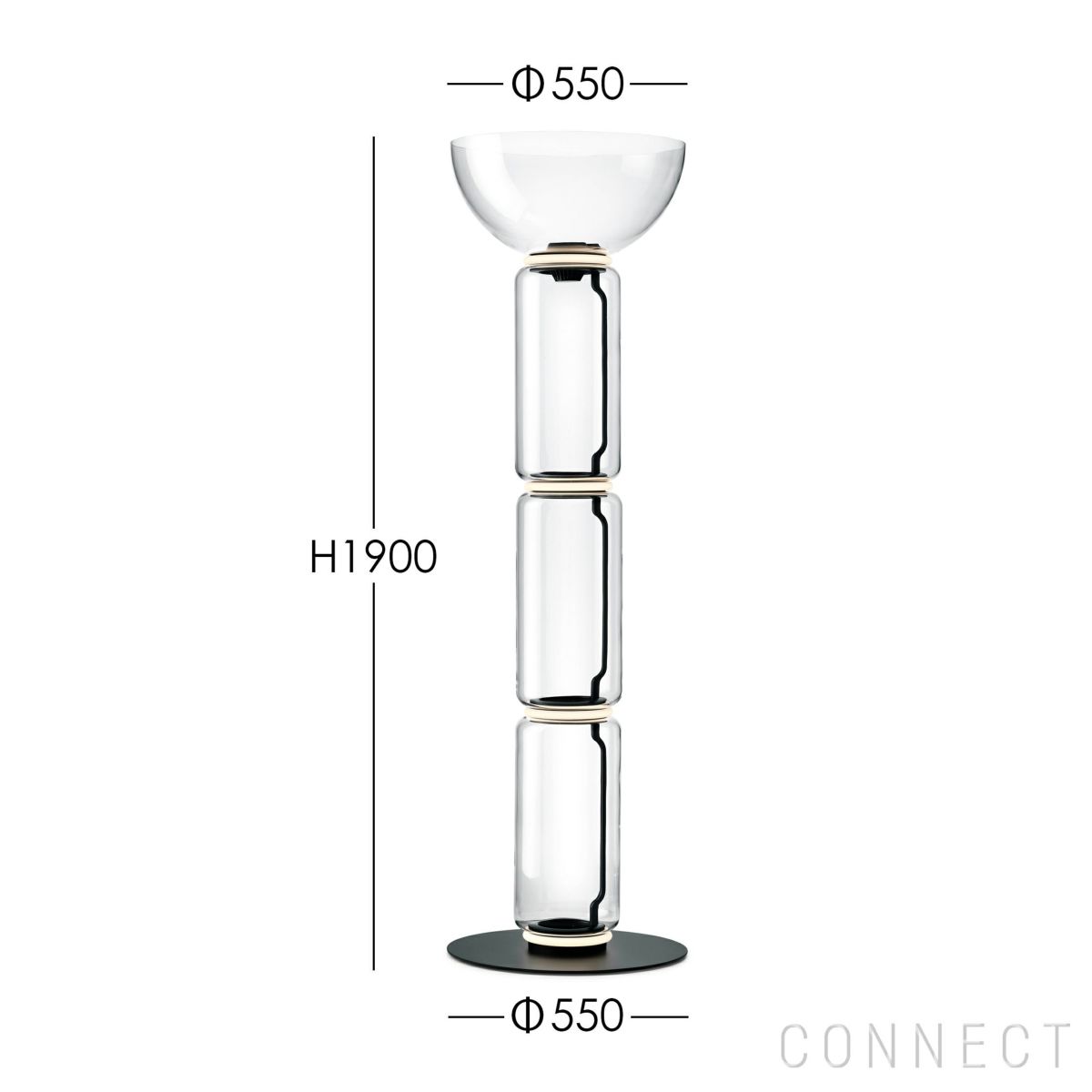 【ポイント10倍】FLOS（フロス） / NOCTAMBULE F3（ノクタンブルF3） HIGH CYLINDERS & BOWL BIG BASE / フロアランプ [3]