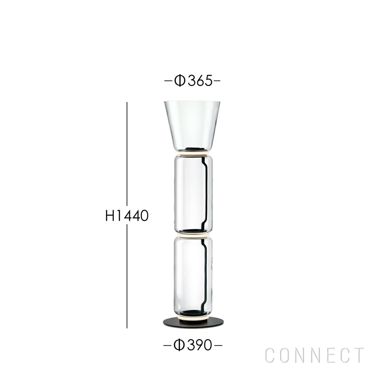 【ポイント10倍】FLOS（フロス） / NOCTAMBULE F2（ノクタンブルF2） HIGH CYLINDERS & CONE SMALL BASE / フロアランプ [3]