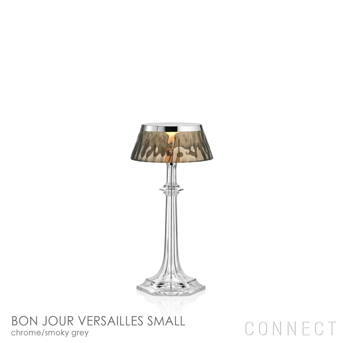 【ポイント10倍】FLOS（フロス） / BON JOUR VERSAILLES SMALL（ボンジュール ベルサイユ スモール）/ クローム / スモーキーグレー / テーブルランプ [2]