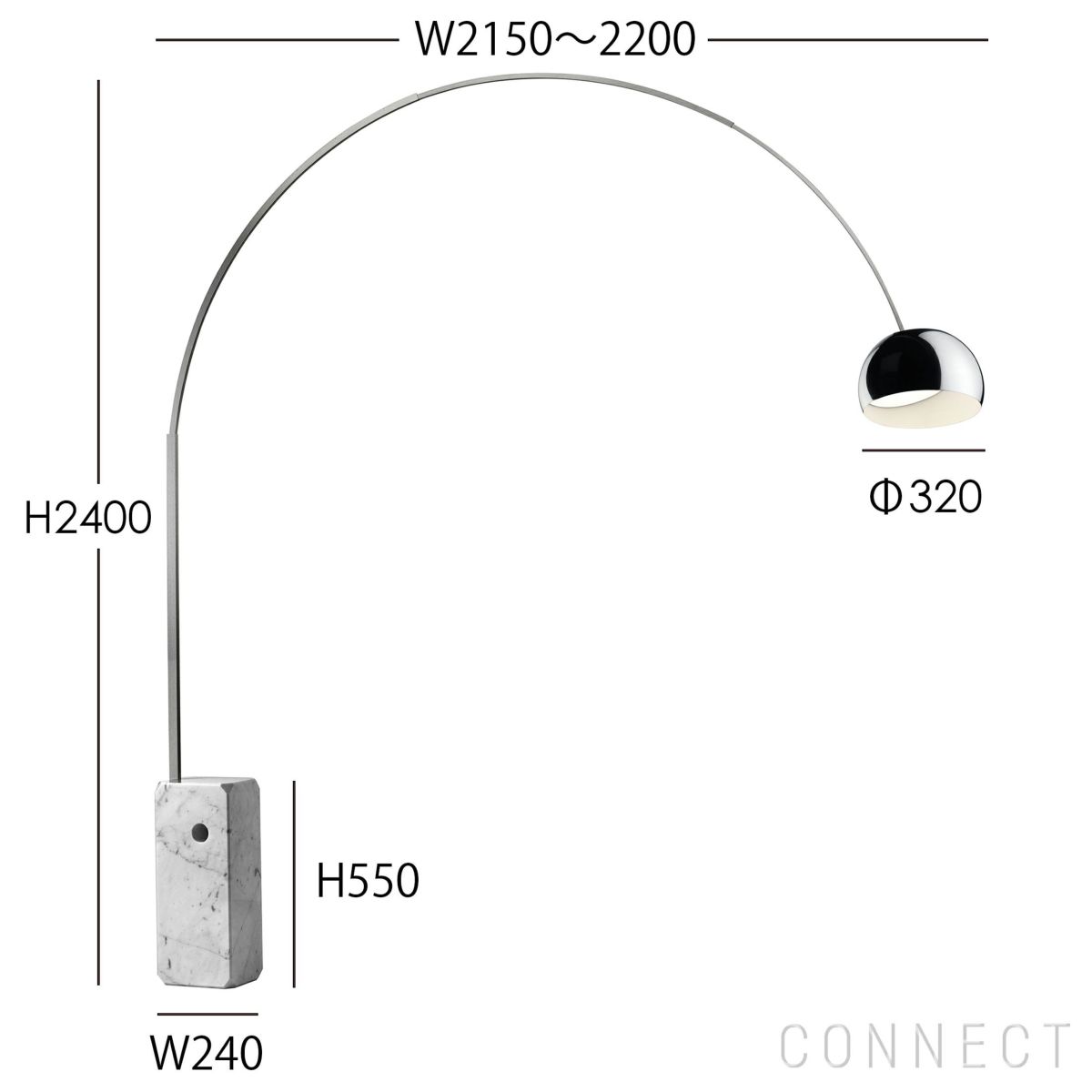 【ポイント10倍】【組立・送料無料】FLOS（フロス） / ARCO （アルコ） / LED / フロアランプ [3]