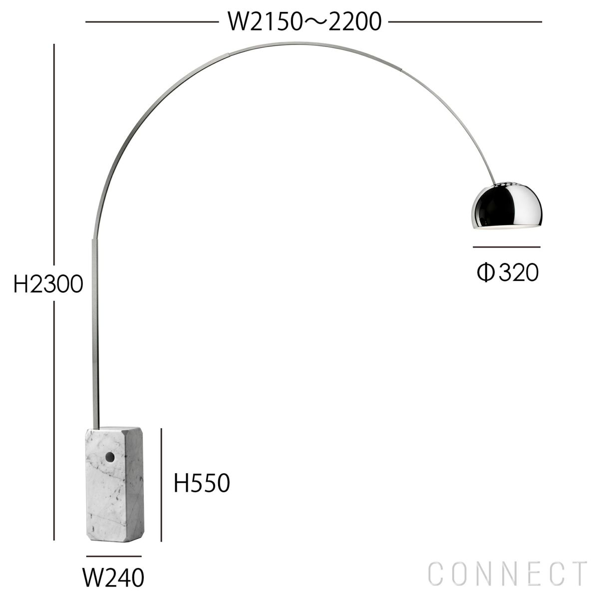 【ポイント10倍】【組立・送料無料】FLOS（フロス） / ARCO（アルコ） / E26 / フロアランプ [3]