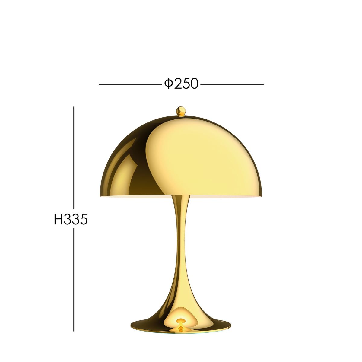 Louis Poulsen（ルイスポールセン） / Panthella 250 Table（パンテラ 250 テーブル）/ 真鍮メタライズド / テーブルランプ [3]