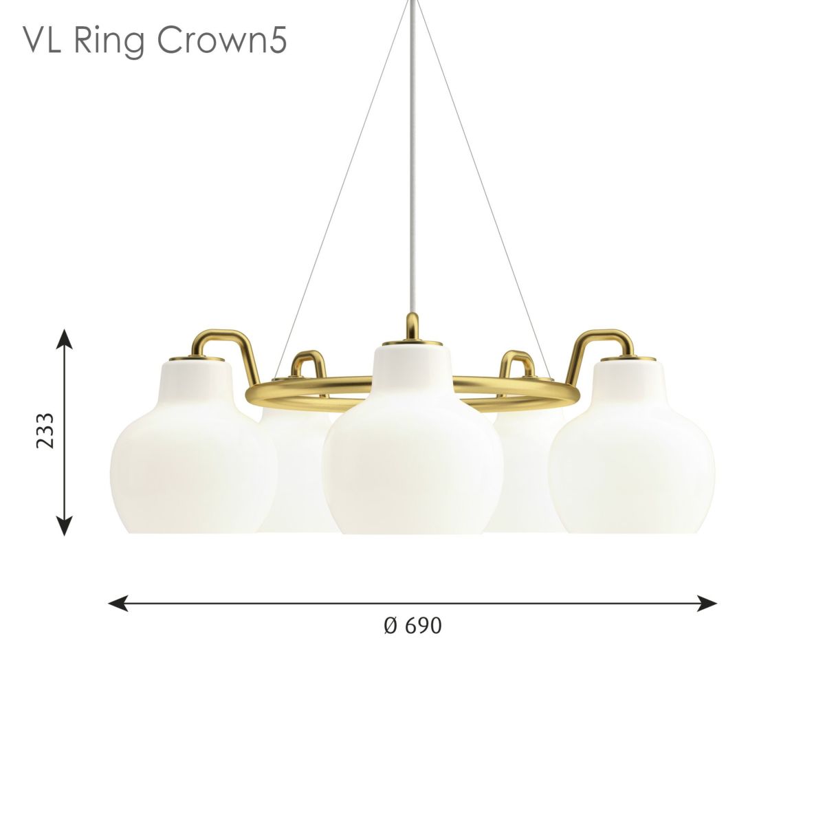 Louis Poulsen(ルイスポールセン) / VL Ring Crown 5（リングクラウン）ペンダントライト / 5灯【要電気工事】 [3]