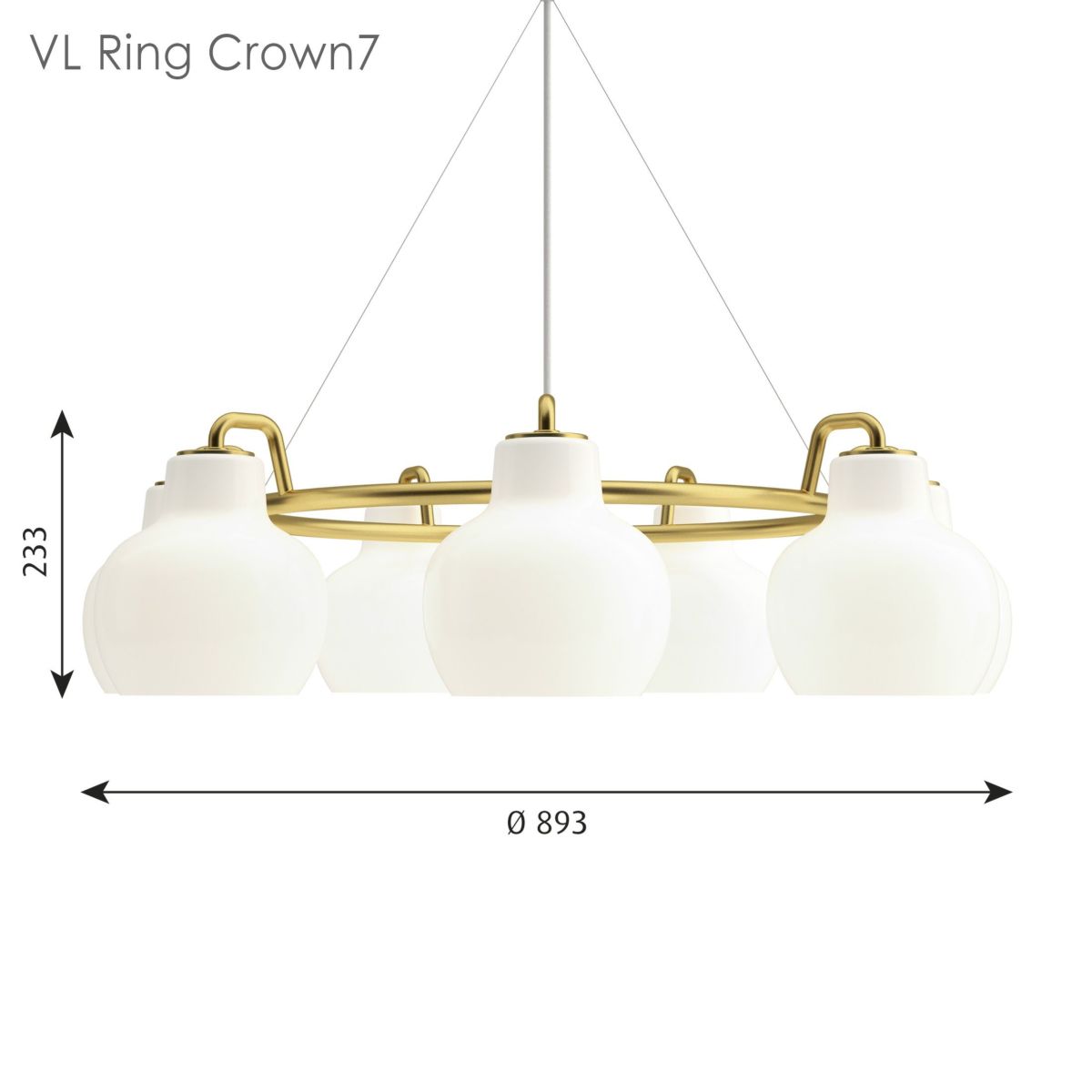 Louis Poulsen(ルイスポールセン) / VL Ring Crown 7（リングクラウン）ペンダントライト / 7灯【要電気工事】 [3]