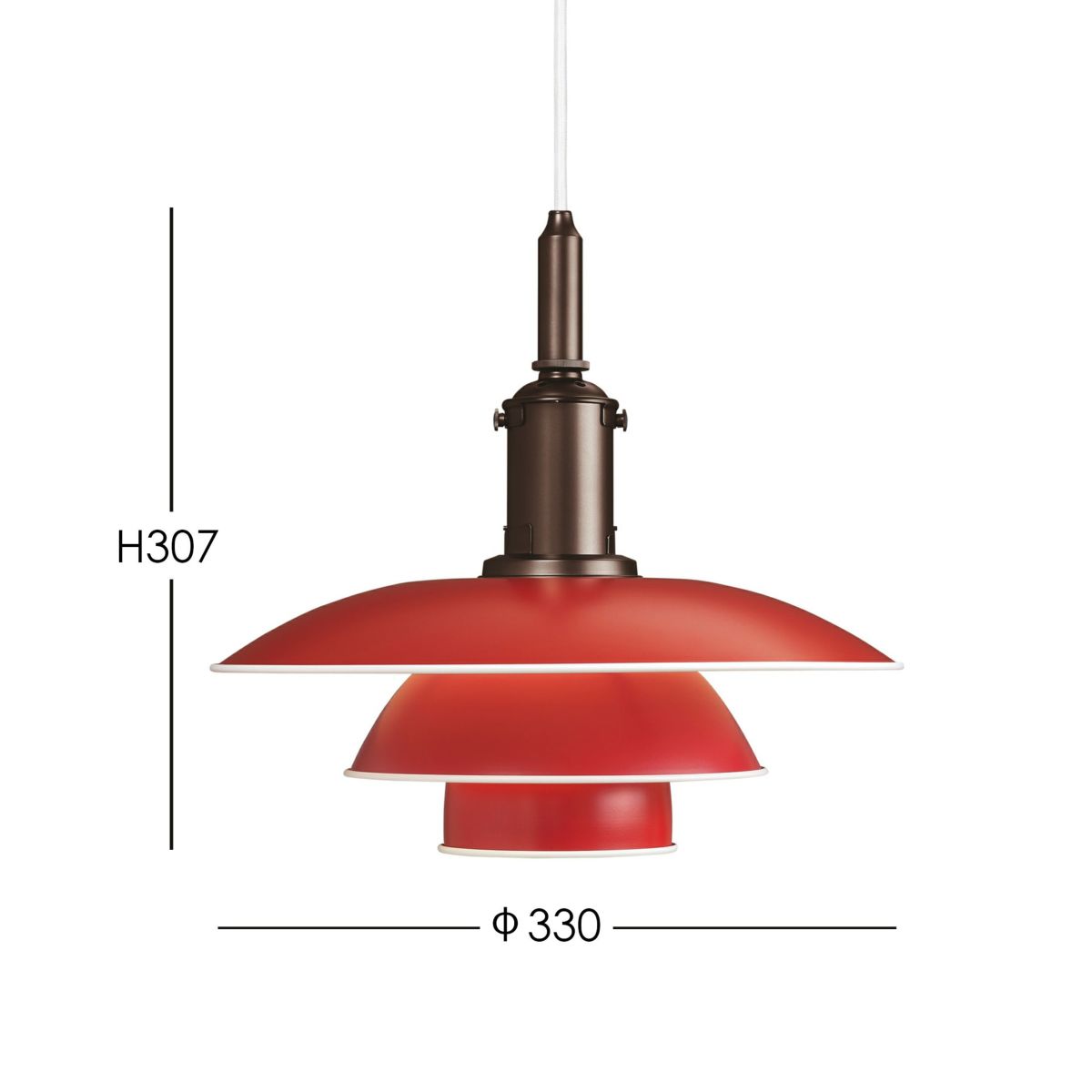 Louis Poulsen(ルイスポールセン)/　PH 3 1/2-3 Pendant　レッド [3]