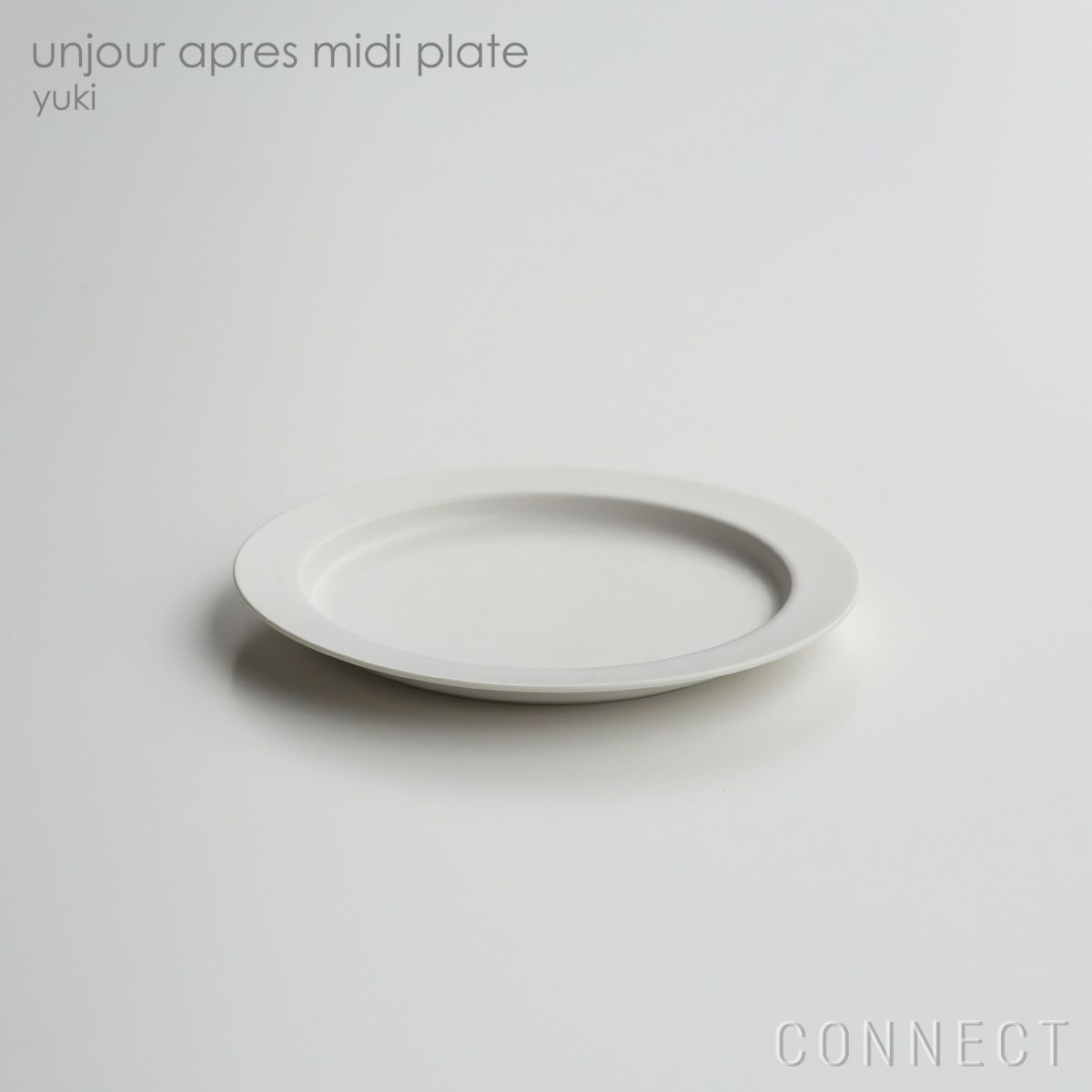 yumiko iihoshi porcelain （イイホシユミコ） / unjour（アンジュール）apres midi plate / ユキ φ19cm [2]