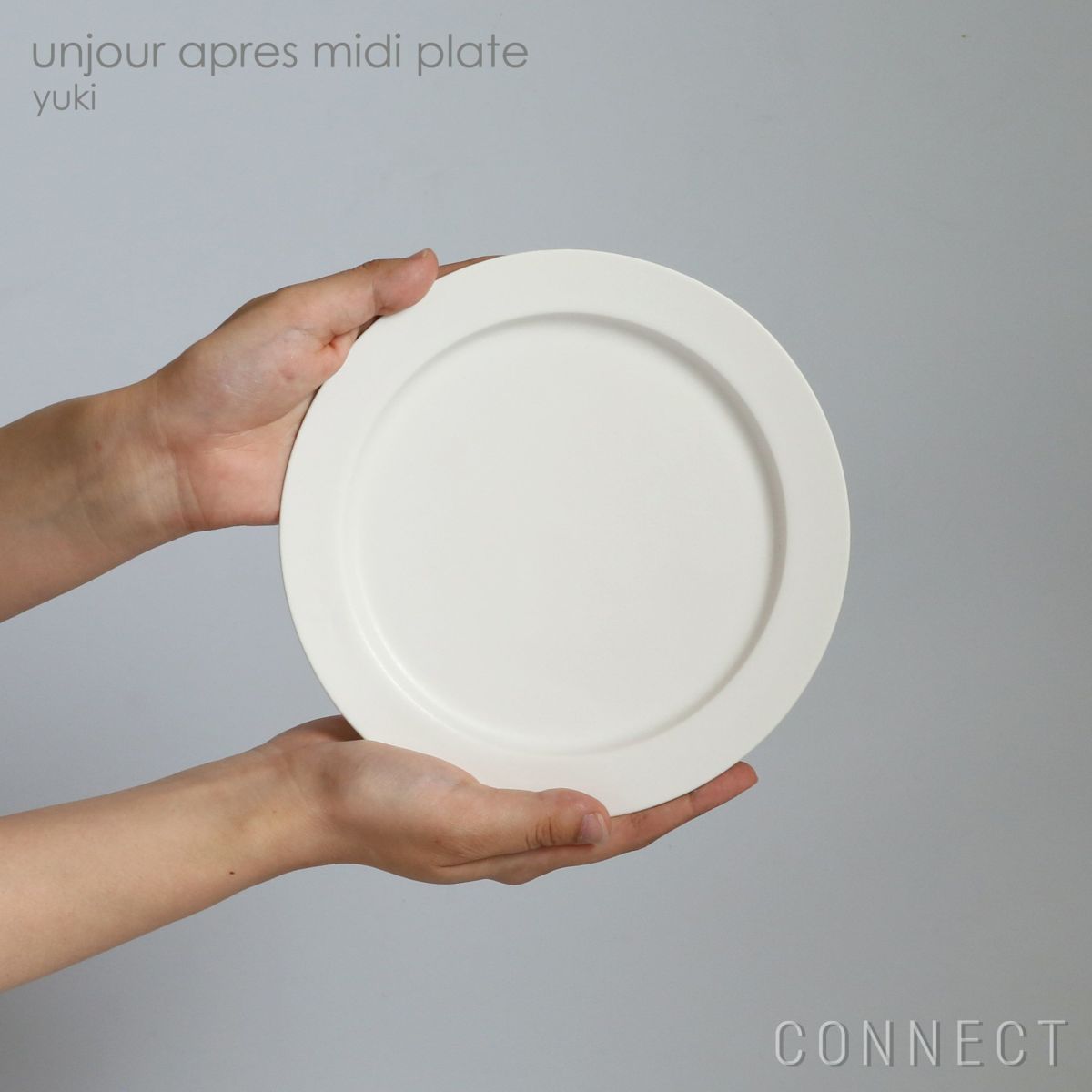 yumiko iihoshi porcelain （イイホシユミコ） / unjour（アンジュール）apres midi plate / ユキ φ19cm [3]