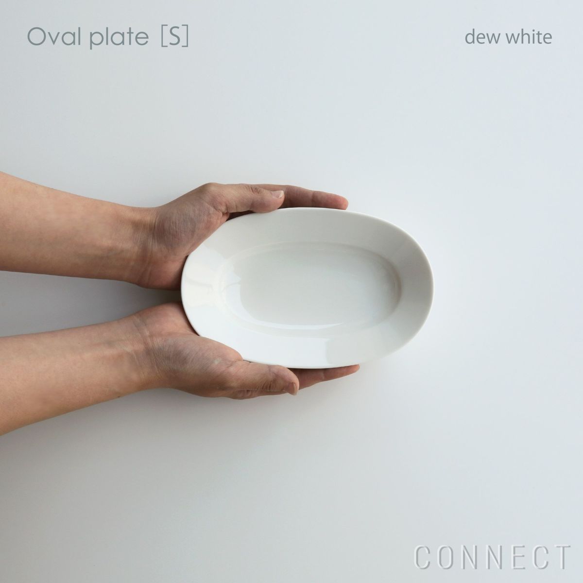 yumiko iihoshi porcelain （イイホシユミコ）/ Oval plate S / オーバルプレート　S (dew white) [5]