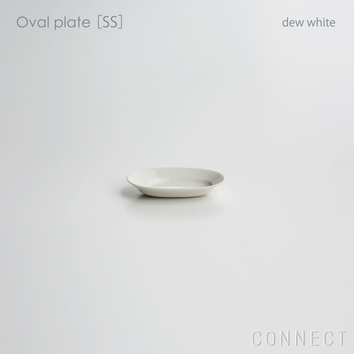 yumiko iihoshi porcelain （イイホシユミコ）/ Oval plate SS / オーバルプレート　SS (dew white) [2]