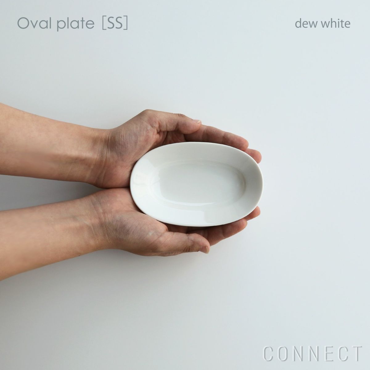 yumiko iihoshi porcelain （イイホシユミコ）/ Oval plate SS / オーバルプレート　SS (dew white) [5]