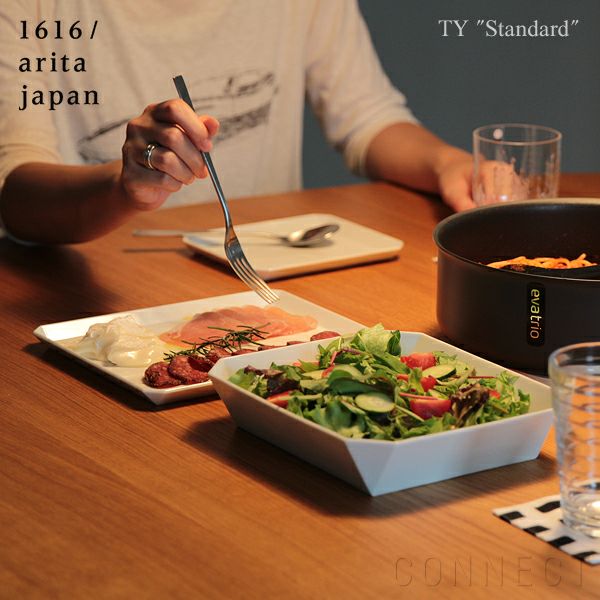 1616 / arita japan（イチロクイチロク / アリタジャパン） TY "Standard" スクエアプレート〈235×200〉ホワイト [5]