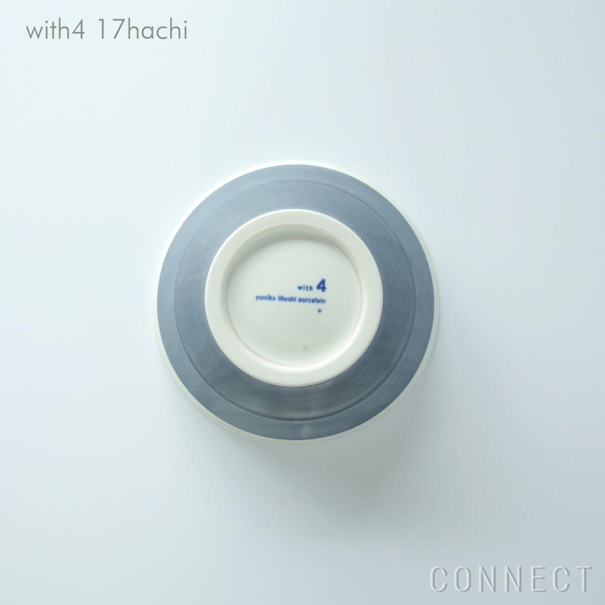 yumiko iihoshi porcelain （イイホシユミコ） with 4（ウィズ4） 17 hachi　グレー [4]