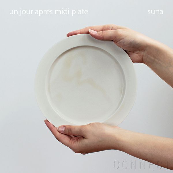 yumiko iihoshi porcelain （イイホシユミコ） / unjour（アンジュール）apres midi plate / スナ φ19cm [3]