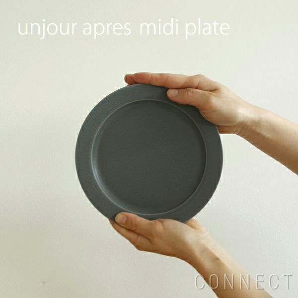 yumiko iihoshi porcelain （イイホシユミコ） / unjour（アンジュール）apres midi plate / レイニーグレー φ19cm [3]