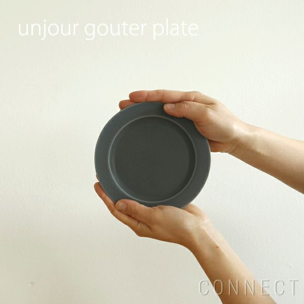 yumiko iihoshi porcelain （イイホシユミコ） unjour （アンジュール） gouter plate　レイニーグレー [3]