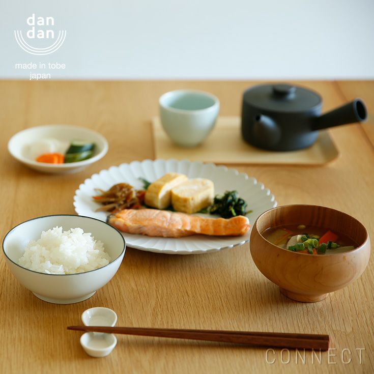 yumiko iihoshi porcelain （イイホシユミコ）×CONNECT dandan （だんだん）/ お茶碗中 ＆お箸ペアセット【送料無料（沖縄・北海道除く）】 [5]