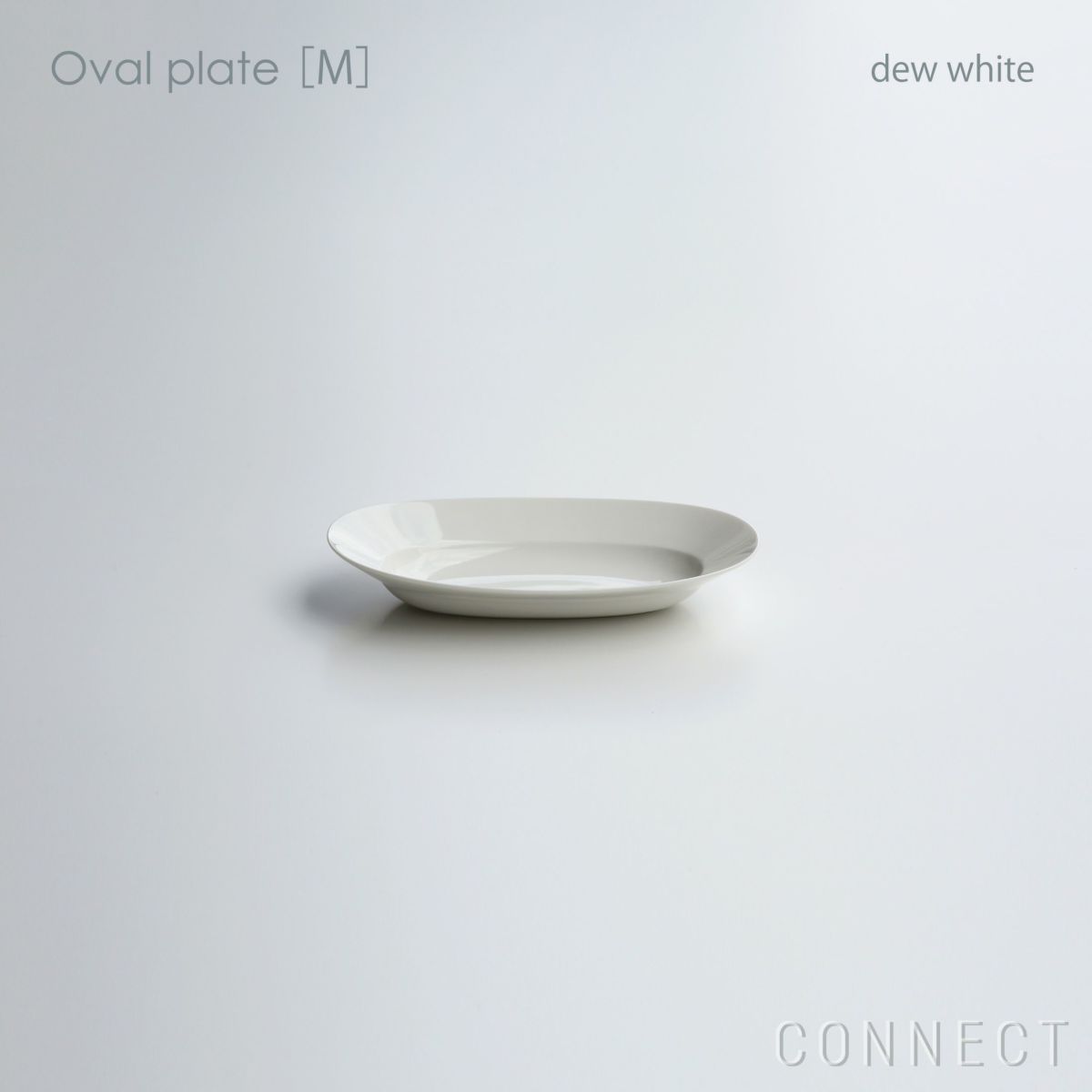 yumiko iihoshi porcelain （イイホシユミコ）/ Oval plate M / オーバルプレート　M  (dew white) [2]