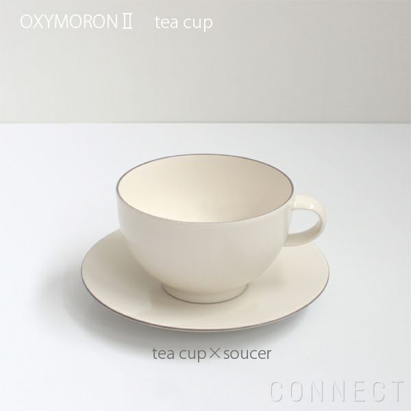 yumiko iihoshi porcelain （イイホシユミコ） OXYMORONⅡ（オクシモロン2） ティーカップ グレーライン [3]