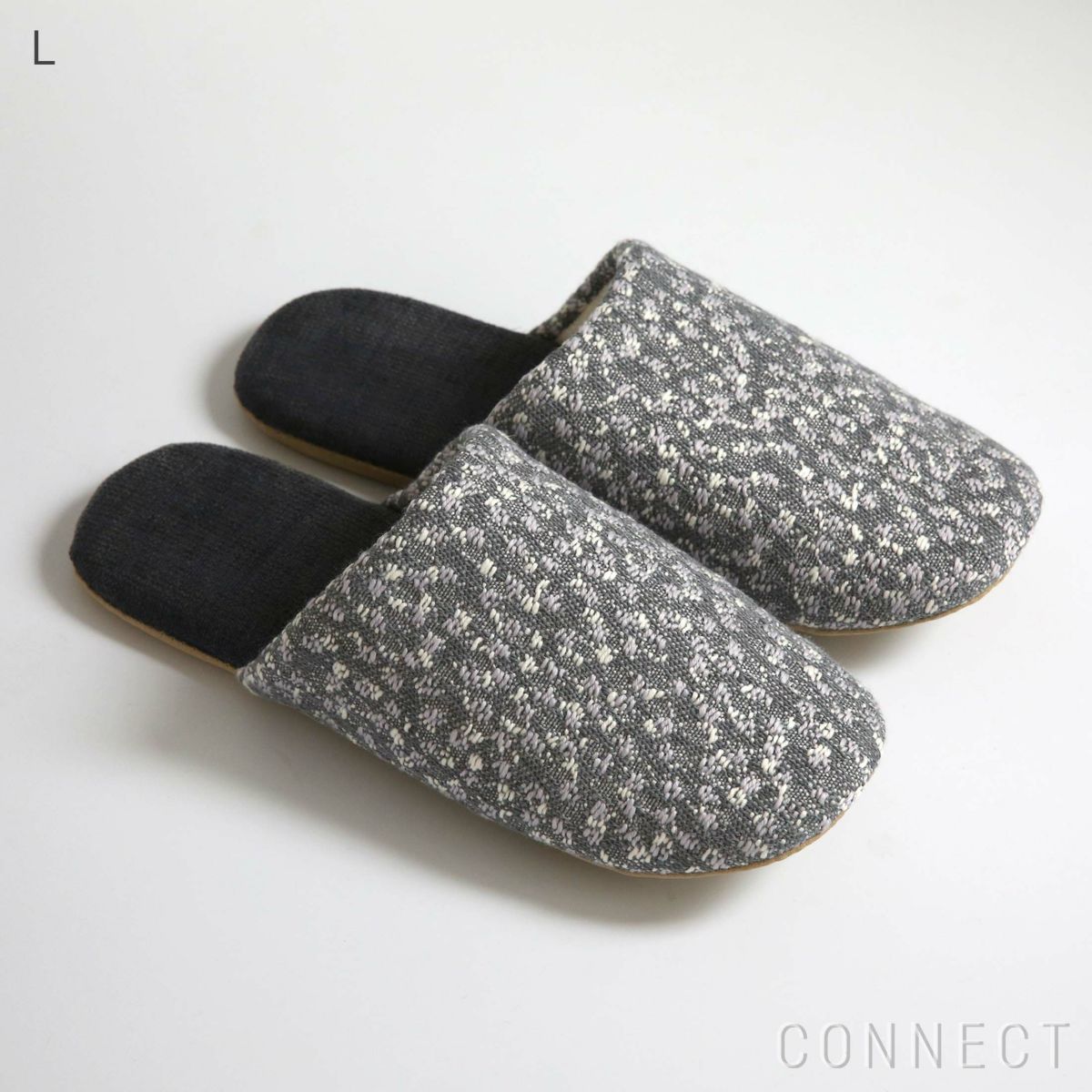 【在庫限りで終了】Kvadrat / Raf Simons（クヴァドラ / ラフ・シモンズ） / CONNECTオリジナルスリッパ  / Ria（リア） / グレー×ブラック [4]