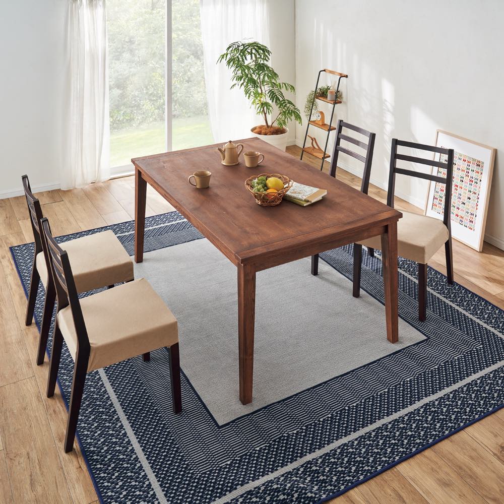 布団なしでも使える北海道産ミズナラのダイニングこたつ 120×80cm [2]